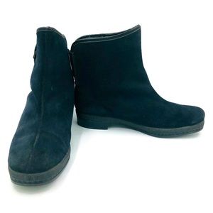 Aspen Skiwear Boots Suede Boots Black Shearling